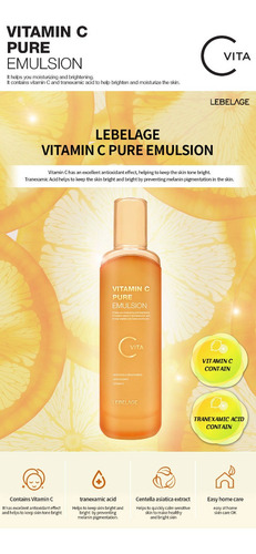 Emulsion Coreana De Vitamina C / Aclarante Y Antiarrugas_1pz