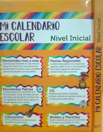 Libro: Mi Calendario Escolar Nivel Inicial + Cd - Ruy Diaz