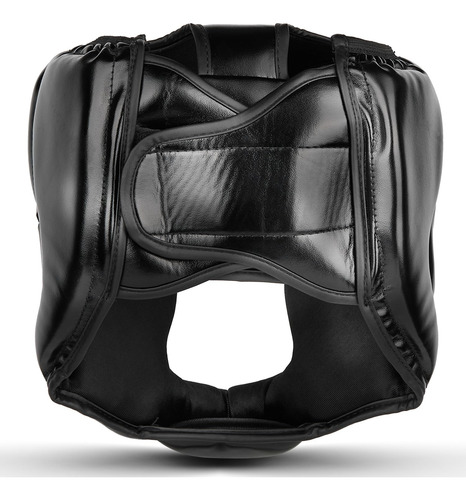 Casco De Boxeo Mma Sparring Ufc Piel Sintética Negro Negro Tamaño