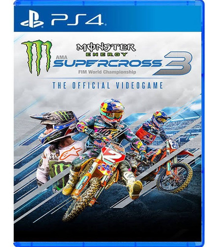 Usado: Jogo Square Enix Monster Energy Supercross 3 - Ps4