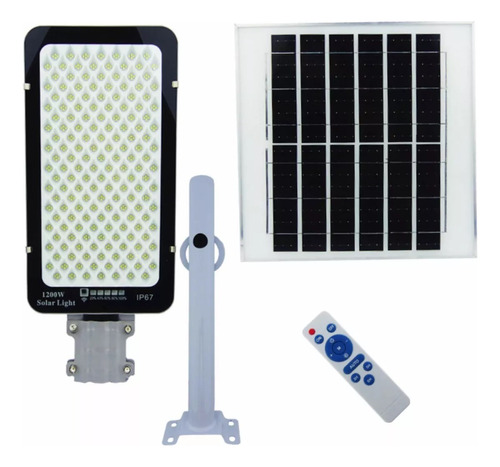 Foco Solar  De 1200 Watt, Placa De Metal, Con Brazo