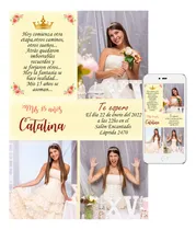 Comprar Tarjeta Invitación Cumple 15 Años  Whatsapp E Imprimi Foto 6