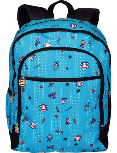 Mochila Escolar Infantil G Sestini 075629-80 Paul Frank Cor Azul