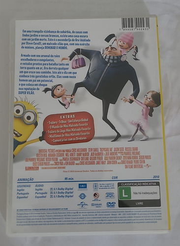 Dvd Coleção Meu Malvado Favorito 1, 2 E 3 - 100% Originais