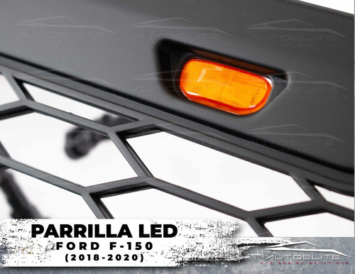 Imagen 2 de 9 de Parrilla Ford F150 2018 2019 Con Luz Led Ambar Tipo Raptor