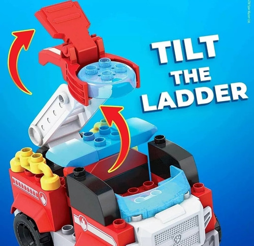 Megabloks Camión De Bomberos De Marshall 34 Piezas Grandes