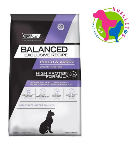 Vital Cat Balanced High Protein/pollo Y Arroz X7.5kg-e/g Z/o