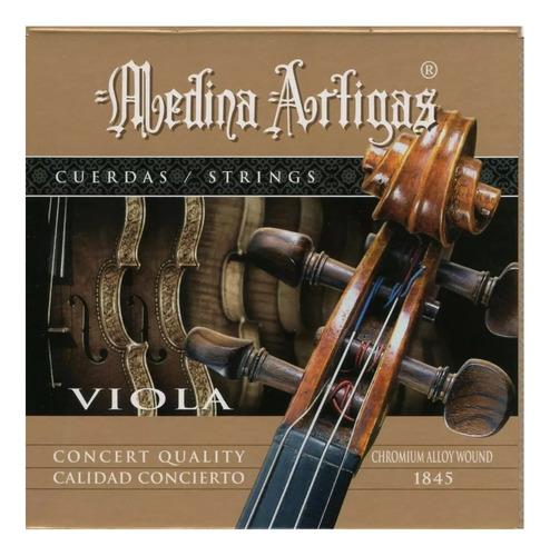 Encordado Para Viola Medina Artigas Medium Cromo 1845 