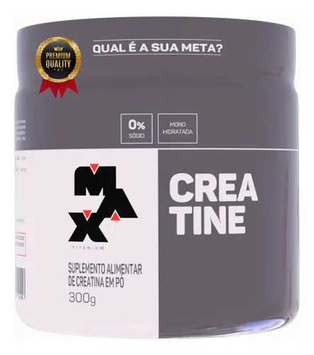 Suplemento Max Titanium Creatine Sabor Without Flavor De 300g