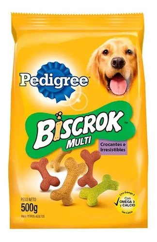 Snack  Pedigree Biscrok Multi 500 Gr Caja X 4 Unidades