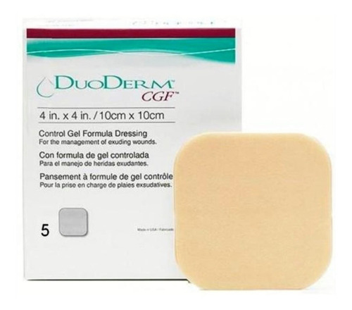 Apósito Hidrocoloide Duoderm Cgf Convatec 10x10cm X 5 Unids.