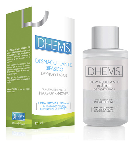 Desmaquillante Bifasico De Ojos Y Labios Dhems X 120ml