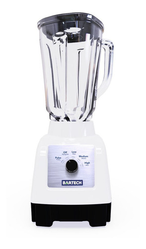 Licuadora 750w Vidrio 2l Perilla 3vel Bartech B3 Blanca