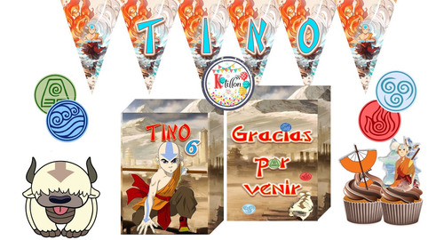 Kit Avatar Ang Cumple Fiesta 139unds 100% Artesanal- K