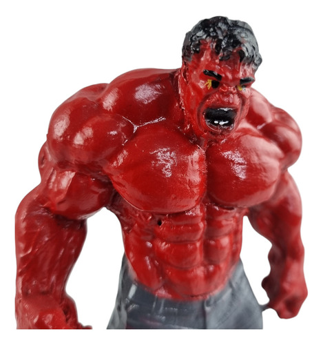 Boneco Hulk Vermelho Marvel Decoração 18cm Presente