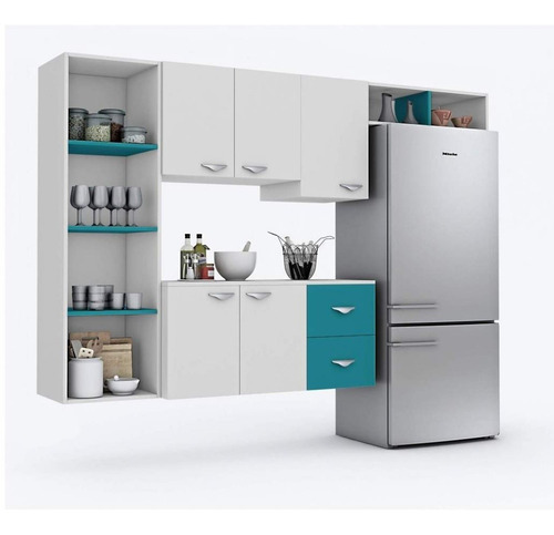 Imagem 2 de 4 de Amário De Cozinha Compacta 4 Peças 5 Portas Anabela Ej