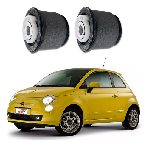 Par Bucha Eixo Suspensão Traseira Fiat 500 2009 2010