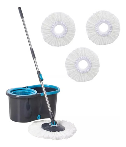 Trapeador Giratorio Fácil Mop Betterware + Mechudo De Regalo