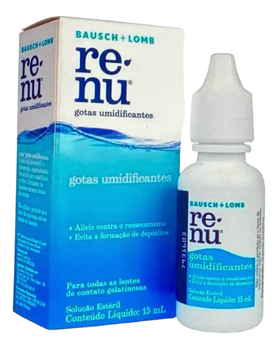 Renu Gotas Oftálmicas Lubricantes 15ml Kit 3 Unidades