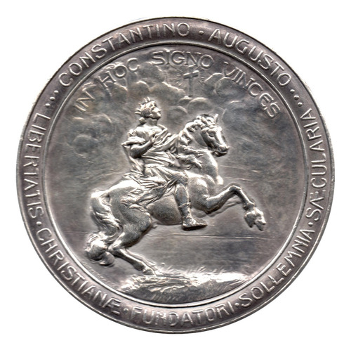Medalla Constantino I Paz De La Iglesia Católica 313 - 1913