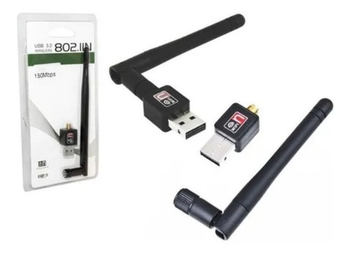 Imagem 1 de 1 de Antena Receptor Wi-fi Wireless Notebook Pc Adaptador 1200mbp