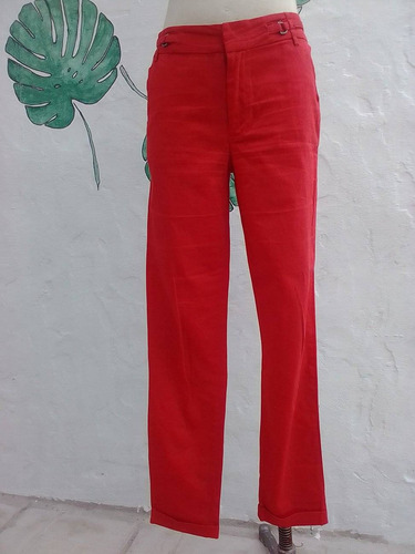 Pantalon De Dama Rojo Fuerte Hermoso 