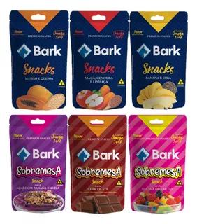 Bark Petisco Bifinho Para Cão Mix Fruta E Sobremesa 60g Kit6