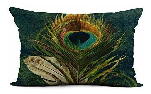 Topyee Throw Pillow Cover 12 X 20 Pulgadas Nature Vintage Te