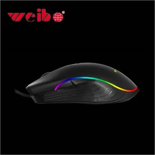 Mouse Gamer 7 Botones Con Luces Led Weibo S320