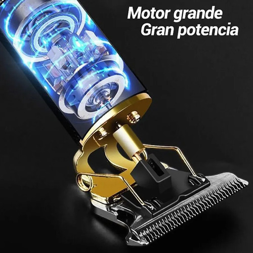 Barbeador Máquina Cortar Cabelo Barbear Dragão Display Usb