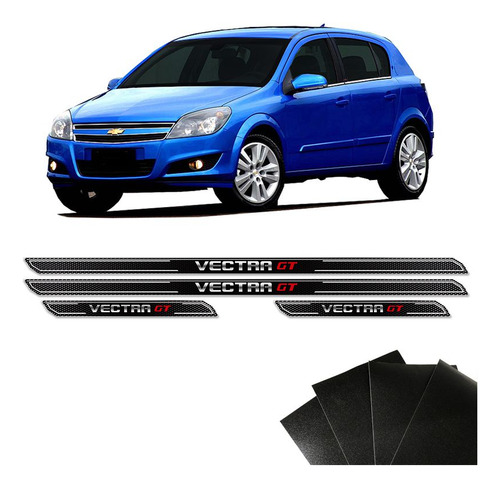 Kit Soleira Diamante Vectra Gt 2008/11 Com Protetor De Porta