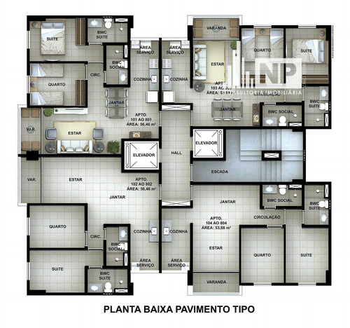 Imagem 8 de 9 de Apartamento Novo Com Dois Quartos Em Candeias Com Ótimas Condições De Pagamentos. - Bb02