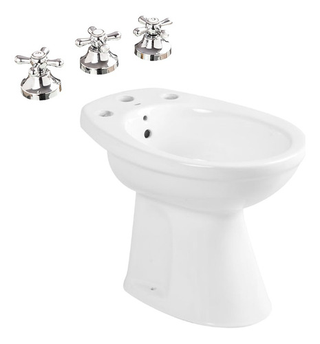 Juego Baño Bidet Roca Capea Italiana + Grifería Aqualaf