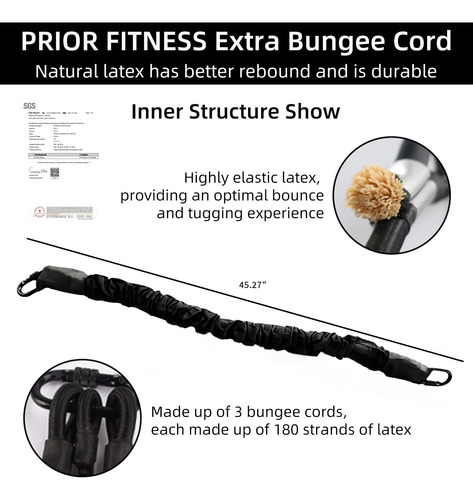 Prior Fitness - Cuerda Elástica De Resistencia Resistente, P