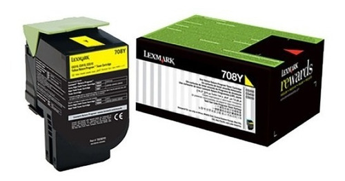 Tóner Lexmark  1000 Pag Amarillo, Laser 70c80y0 /v