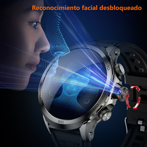 Reloj Inteligente Para Hombre Videollamada Contestar/hacer Llamada Nfc H19 Smart Watch Con Cámara