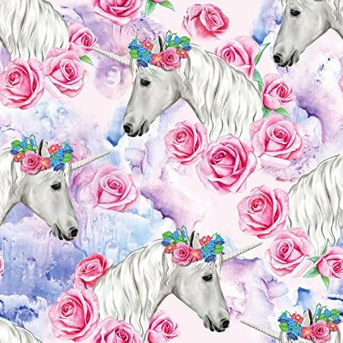 Papel Tapiz Rosa Para Despegar Y Pegar, Moderno Unicornio Ar