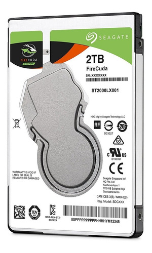 Seagate Firecuda 2.5 2tb St2000lx001 Disco Duro Pc