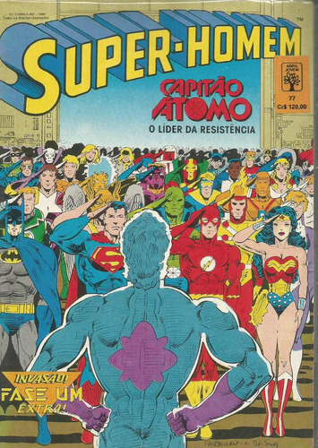 Super-homem 77 1ª Serie - Abril - Bonellihq Cx08 B19