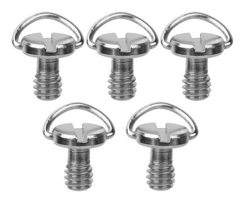 5 Parafusos 1/4 Para Tripes Manfrotto E Ball Head E Girocans