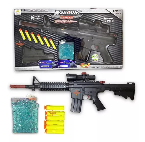 Airsoft Pistola Brinquedo Arma Gel Com Laser 2em1 - Desconto no Preço