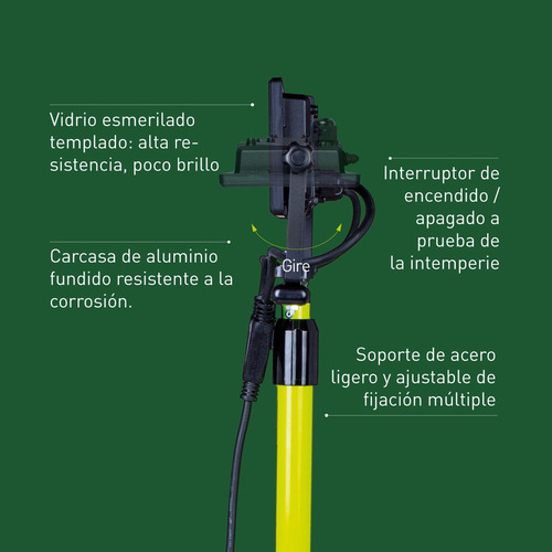 Lámpara Led De Trabajo Con Tripié Y Doble Cabezal, Luceco