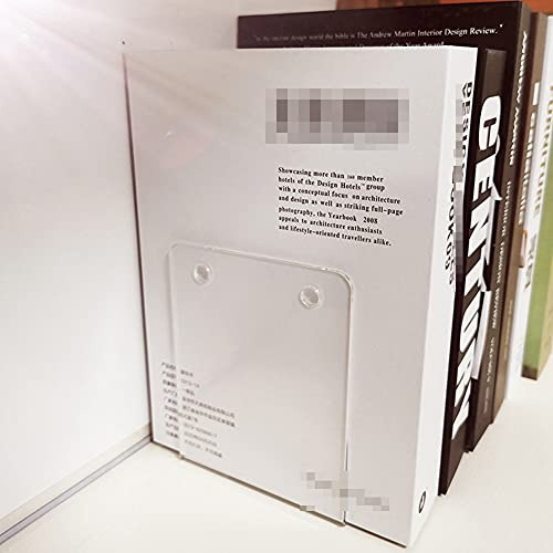 Soporte De Libro De Acrílico Transparente Forma De L, ...