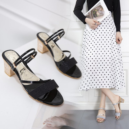Zapato De Tacón Premium Moda Sandalias Elegantes Para Mujer
