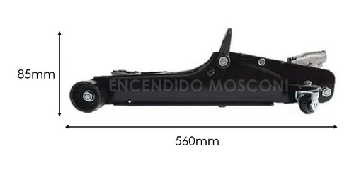 Imagen 2 de 8 de Crique Carrito 2.5 Toneladas Profesional Extra Chato 8.5 Cm
