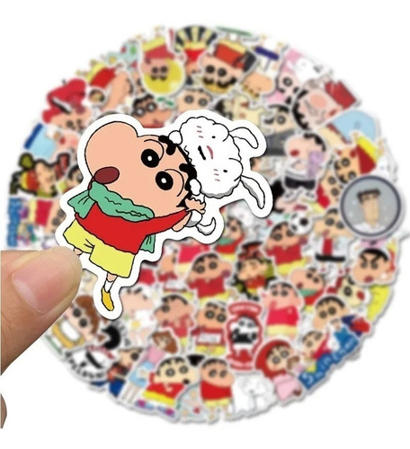 Imagen 2 de 5 de Shin-chan - Set De 50 Stickers / Calcomanias / Pegatinas