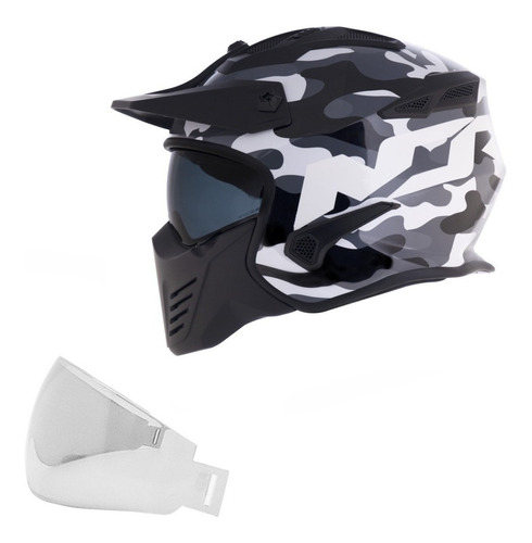 Capacete Norisk Fs726x Darth Aircraft Camo Camuflagem 4x1