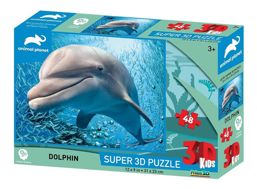 Puzzle Lenticular Prime3d Animal Planet Delfín Febo