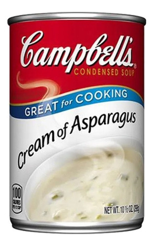 4x Sopa Campbell's Creme De Aspargos 295g