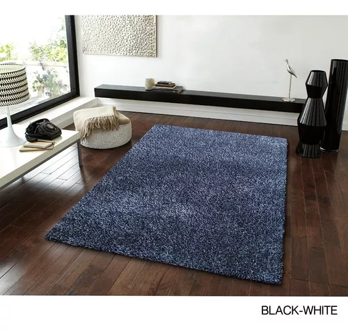 Foxmas - Alfombra negra para recámara, alfombra de área de 4 x 6
